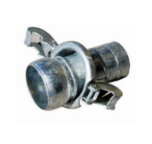 B8 - B-Type Galvanised Steel Male Coupling with Hose Tail and Lever Ring